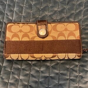 Coach Brown and Tan Wallet